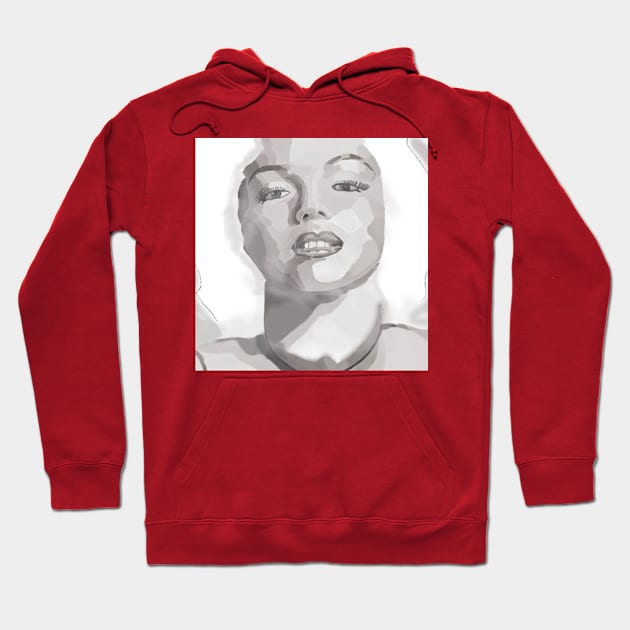 Marilyn Monroe Hoodie by teenamarie23art